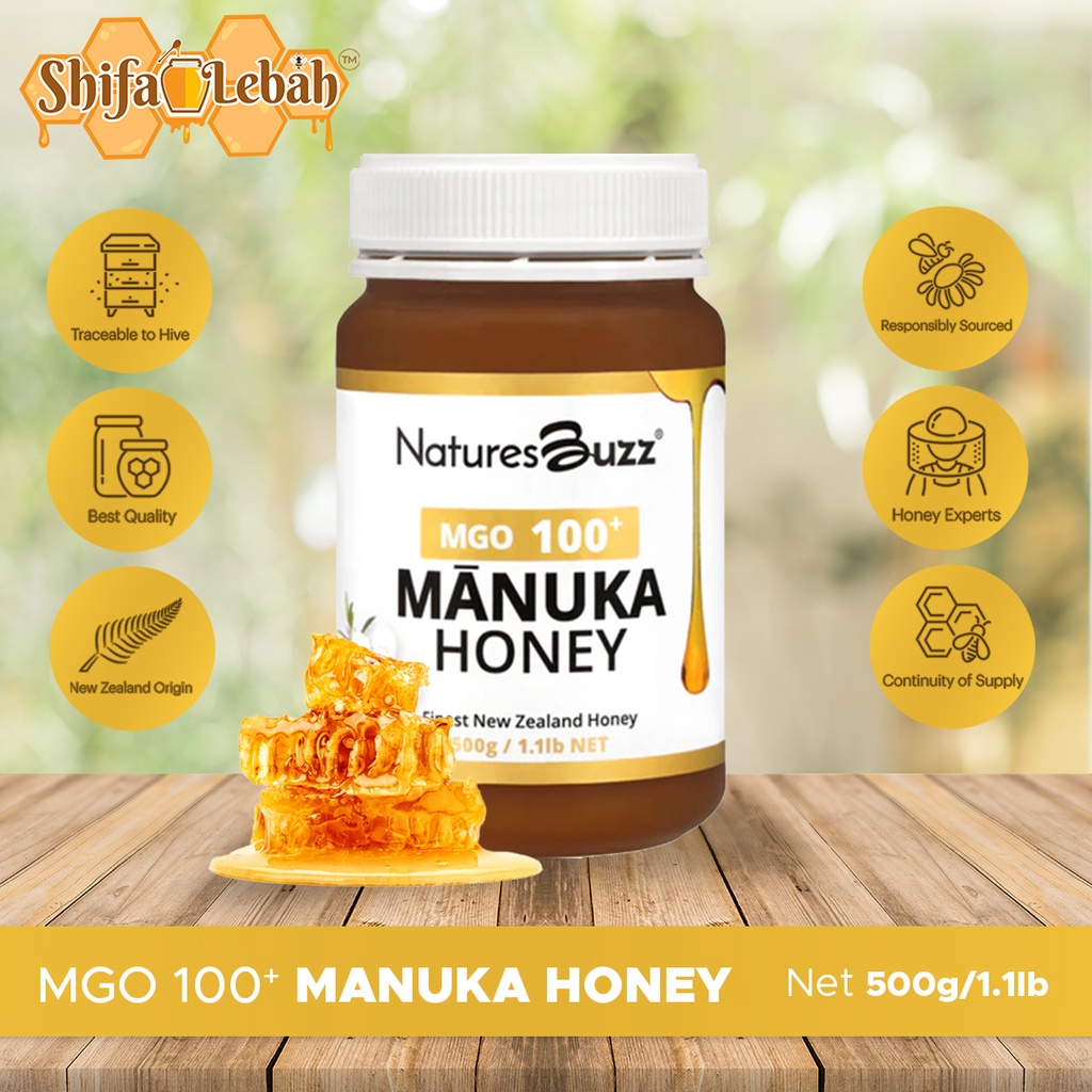 

Natures Buzz Manuka Honey MGO100+ 500 gram