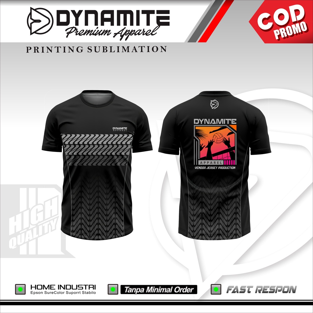 READY STOCK PROMO JERSEY ORIGINAL FROM DYNAMITE APPAREL KREN MURAH KUALITAS PREMIUM VOLLEY BALL VOLI