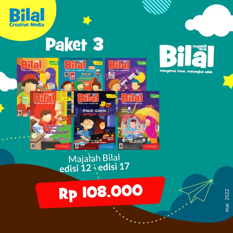 Majalah Anak Islami BILAL Paket 3