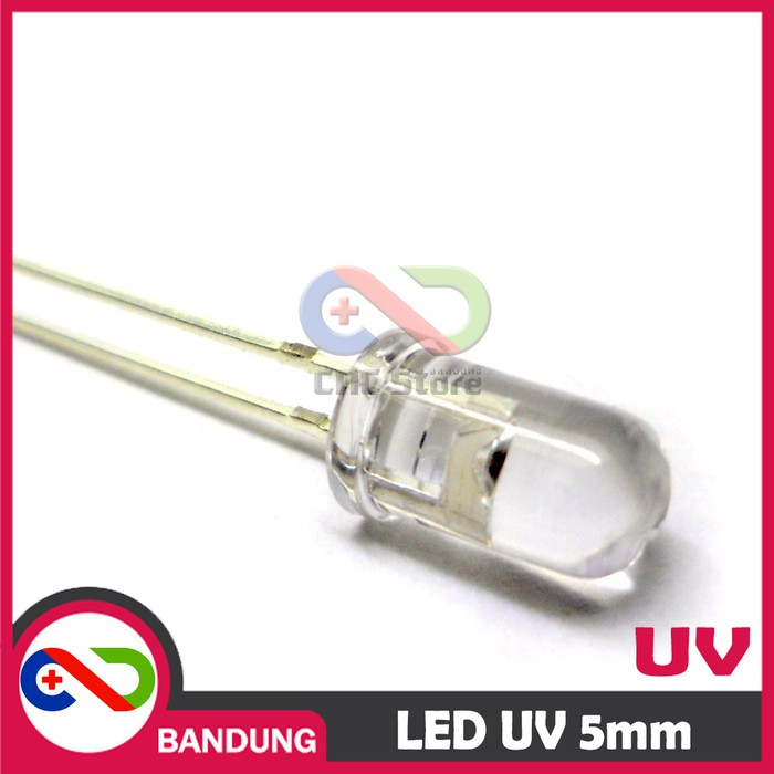 10PCS LED 5MM F5 UV ULTRAVIOLET UNGU CLEAR DETEKTOR UANG PALSU