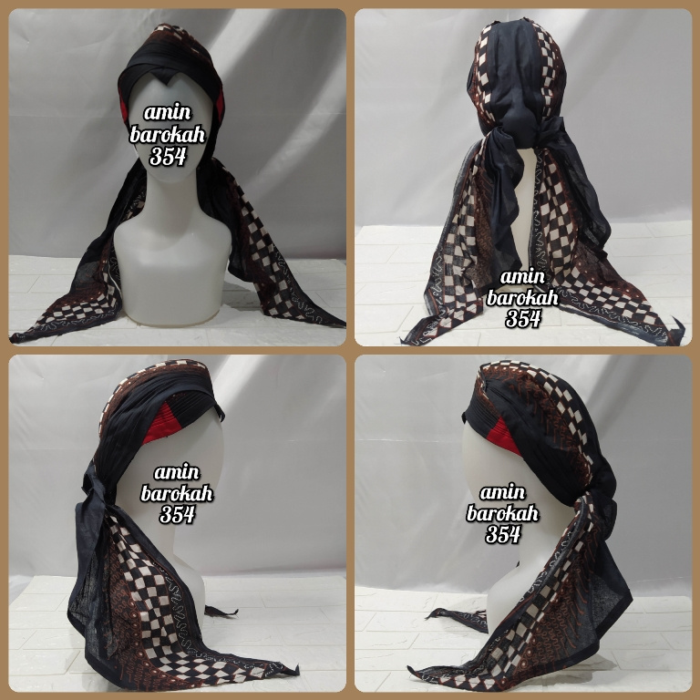 COD...!!! Blangkon Jogja Lipat Motif Kotak Coklat Sliwir - Ukuran Dewasa #Adat #Jawa #Tradisional