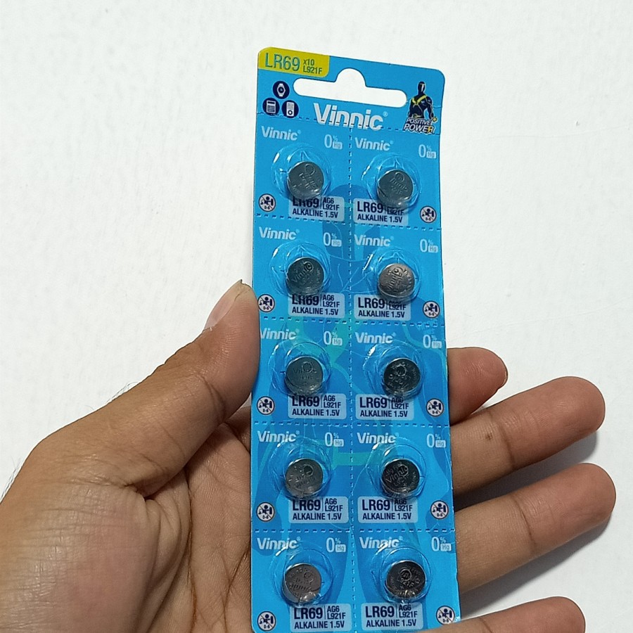 grosir murah battery jam L921F/LR69/AG6 ISI 10PCS 1 LEMBAR