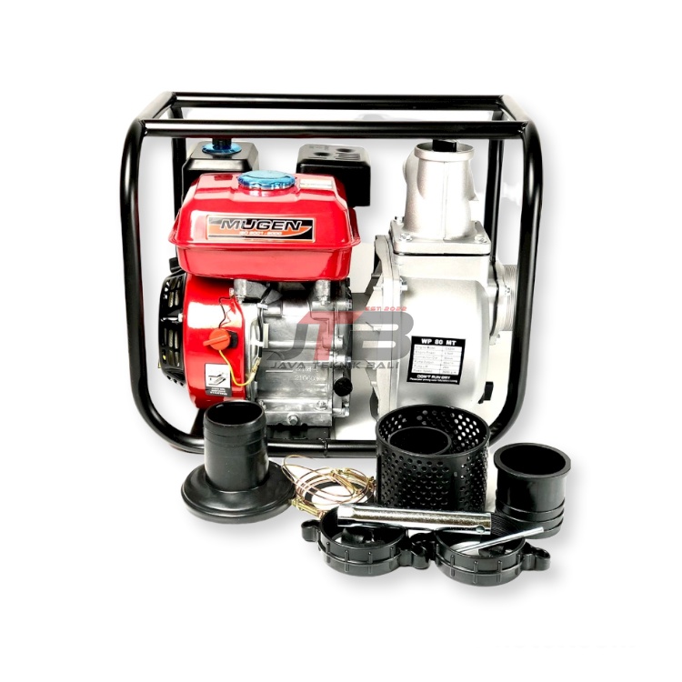 Mesin Pompa Air Sawah Alkon 3 inch MUGEN WP 80 MT Bahan Bakar Bensin