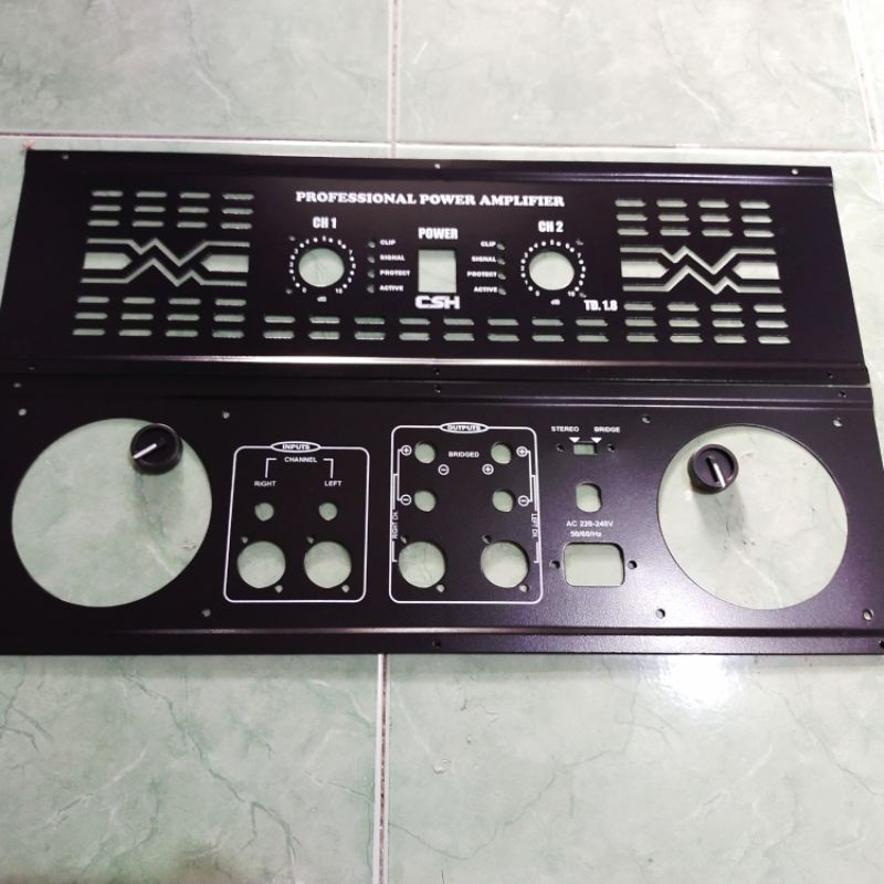 plat power amplifier TD.1.8/gb.1.8/n9000 # bonus 2 kenopbahan besi tebal .ukuran 15cmx48cm