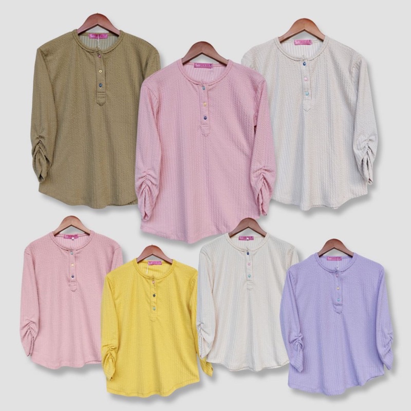 Nux Ladies Remaja / Dewasa Kaos Lengan Panjang Rib