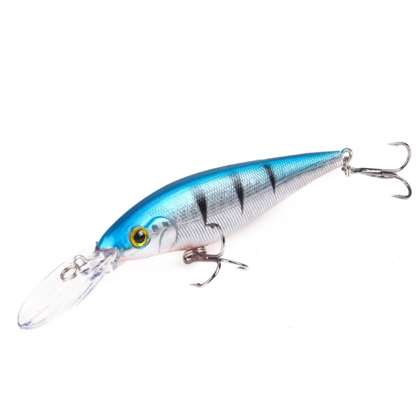 Shengyao 1Pcs Umpan Pancing Minnow 11cm/9.5g Fishing Lure Ikan Bass Floating Swimbait Wobbler Kail Memancing