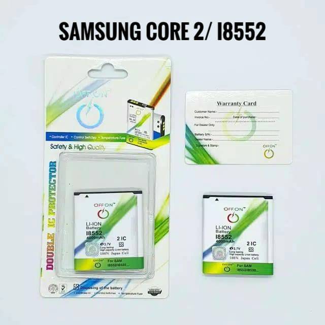 Baterai Batre Double power OFFON Samsung Core 2 i8552 Battery