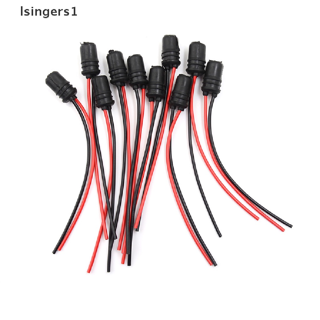 (lsingers1) 10pcs Socket Lampu T10 Bahan Karet Lembut