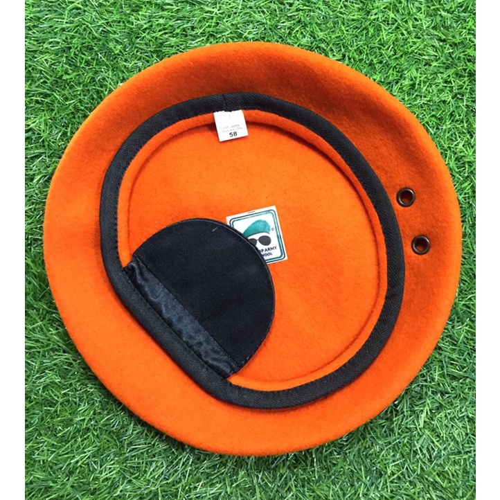 baret TNI AU orange kacamata/baret TNI AU PASKAS kacamata