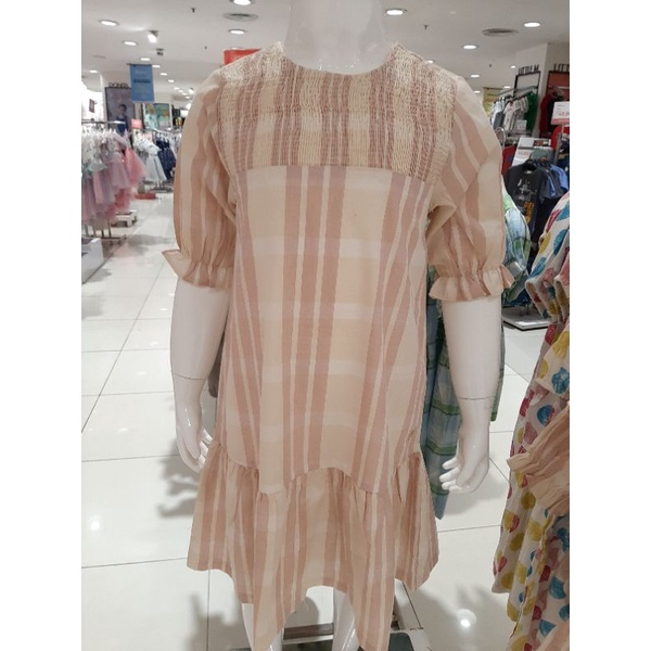 Pito Dito Baju Dress Anak Perempuan Kotak Original