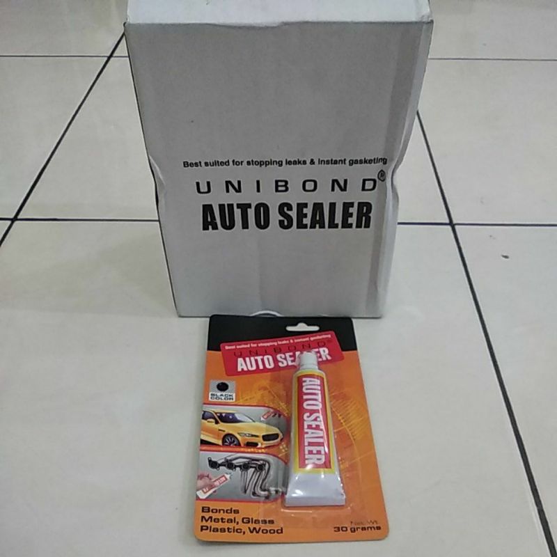 Auto Sealer 30gram / Black unibond Autosealer 30gr / Lem silicone