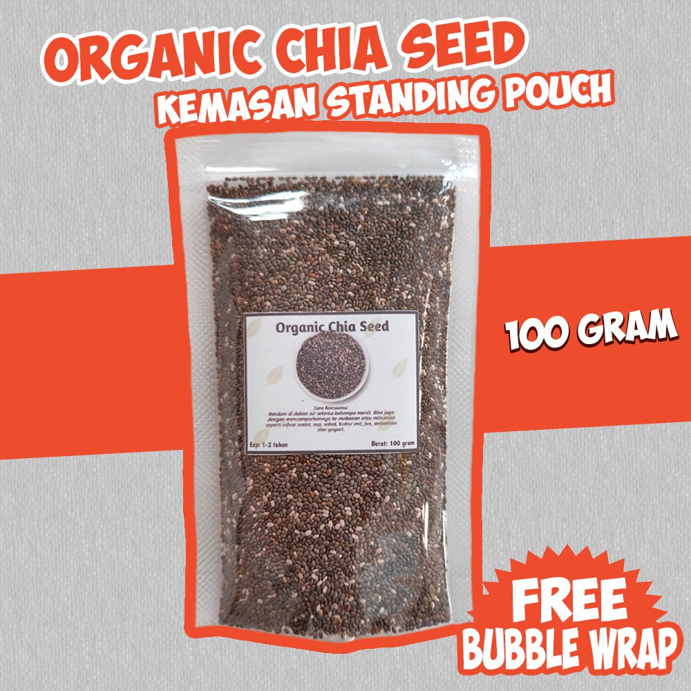 

PROMO!!! Organic Black Chia Seed 100 Gram Termurah