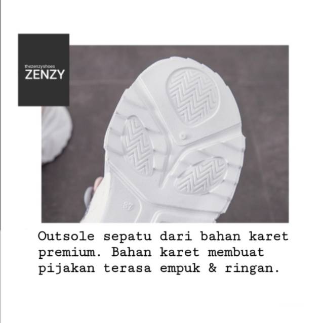 Zenzy Jennie Sneakers Korea Design - Sepatu Casual-1