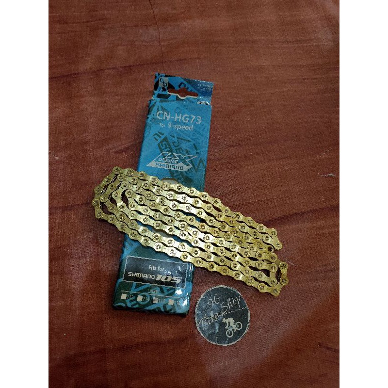 CHAIN RANTAI SHIMANO 105 GOLD 9 SPEED