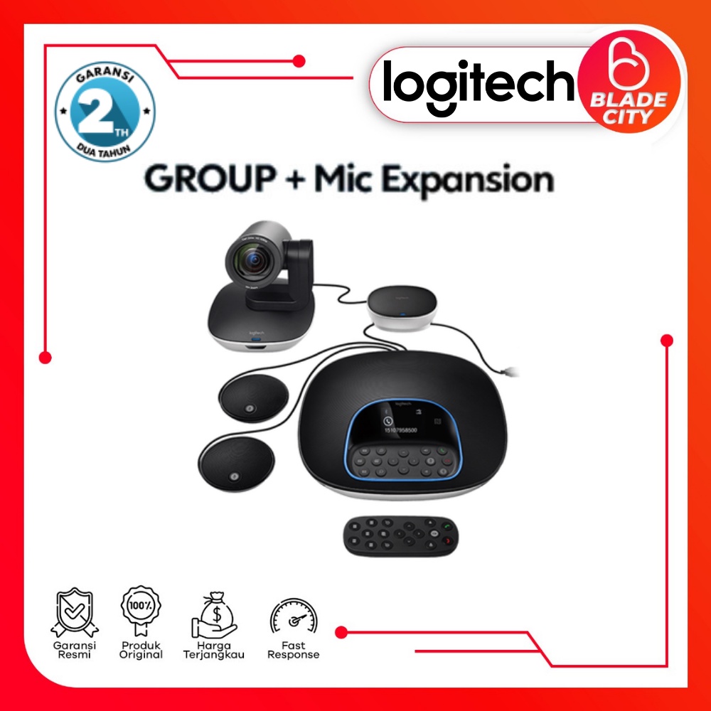 Logitech Group Video Conference With Expansions Mic Group (Bundling)