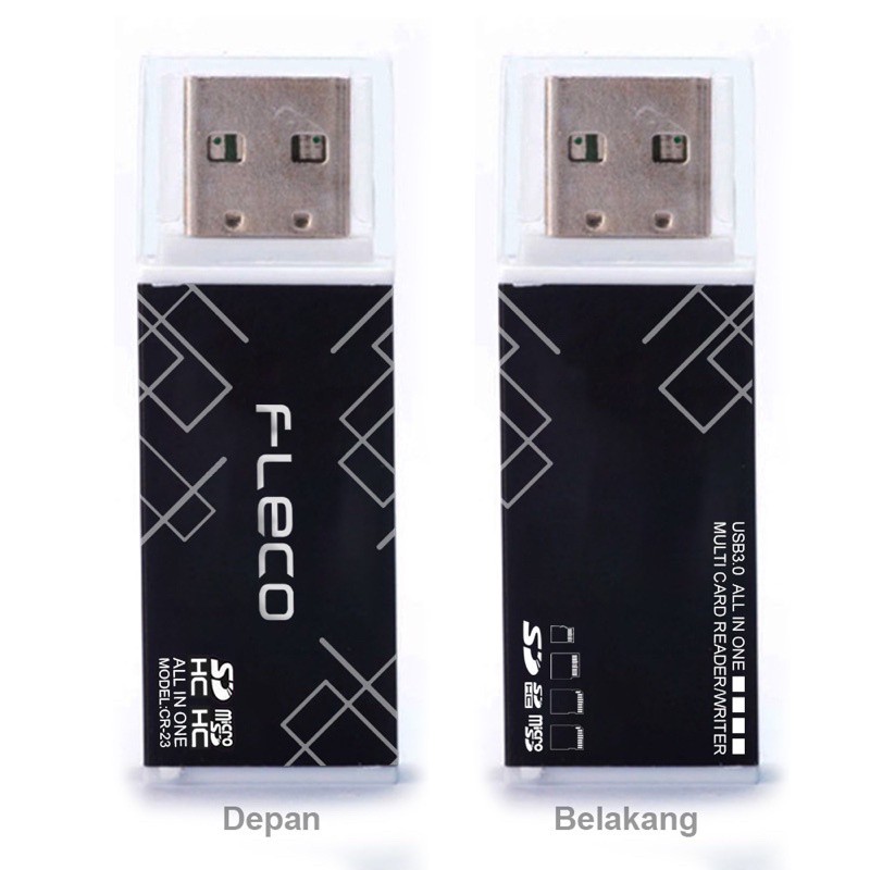 PROMO CARDREADER FLECO CR-23 ORI 4 IN 1 USB 3.0