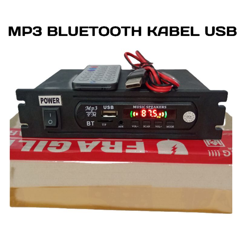 MP3 PLAYER BLUETOOTH SIAP PAKAI modul MP3 bluetooth rakitan (KABEL USB)