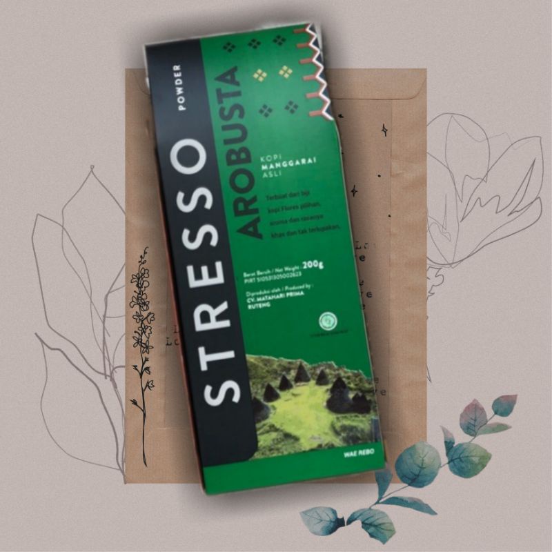 

Kopi Bubuk Stresso Arobusta 200 gr khas Flores Manggarai Labuan Bajo