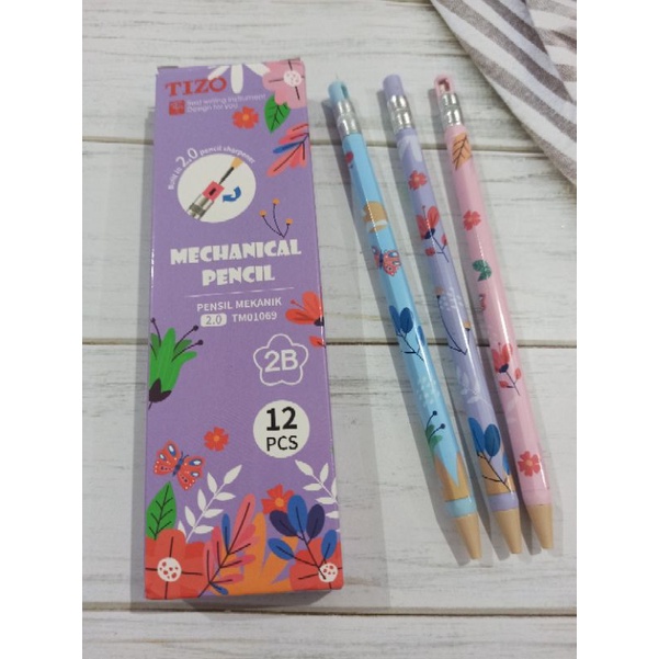 

(12pc) Pensil mekanik tizo 2.0mm/ TM01069/TM01661