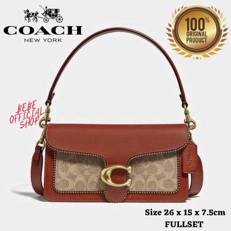 [ORIGINAL] COACH Tabby Shoulder Bag In Signature Tan Rust / Tas Coach Wanita Original / Tas Wanita