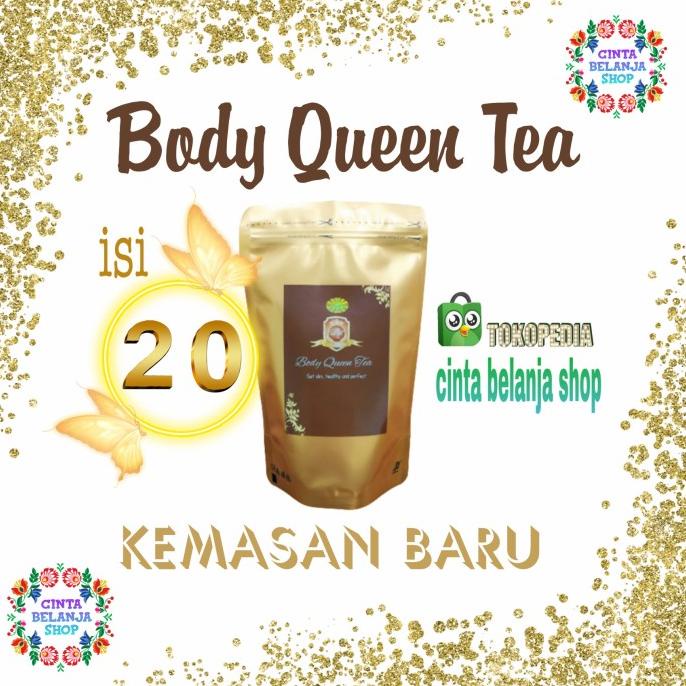 

[ COD ] body queen tea 100% original, teh pelangsing dengan izin POM FREE ONGKIR Kode 45