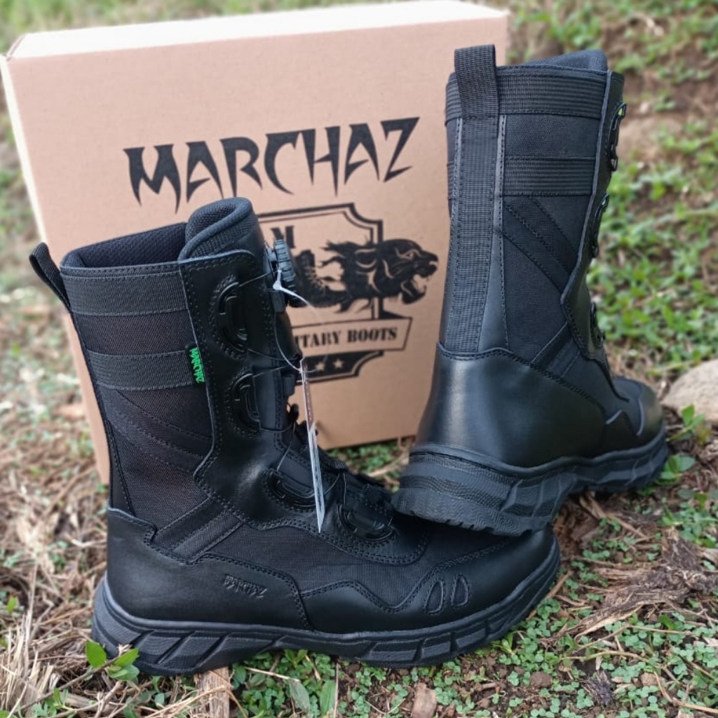 SEPATU PDL TALI PUTAR MODEL TERBARU MARCHAZ KULIT SAPI ASLI SEPATU PDL TNI POLRI SECURITY SATPAM