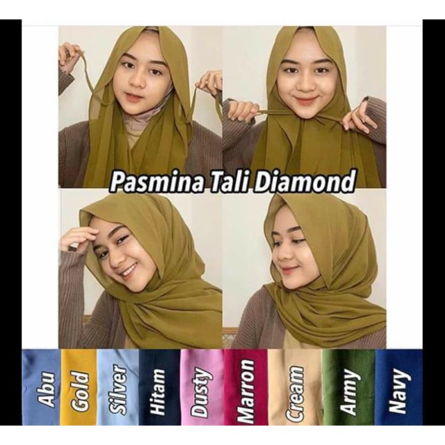 Pashmina Tali Diamond PREMIUM uk Panjang 175