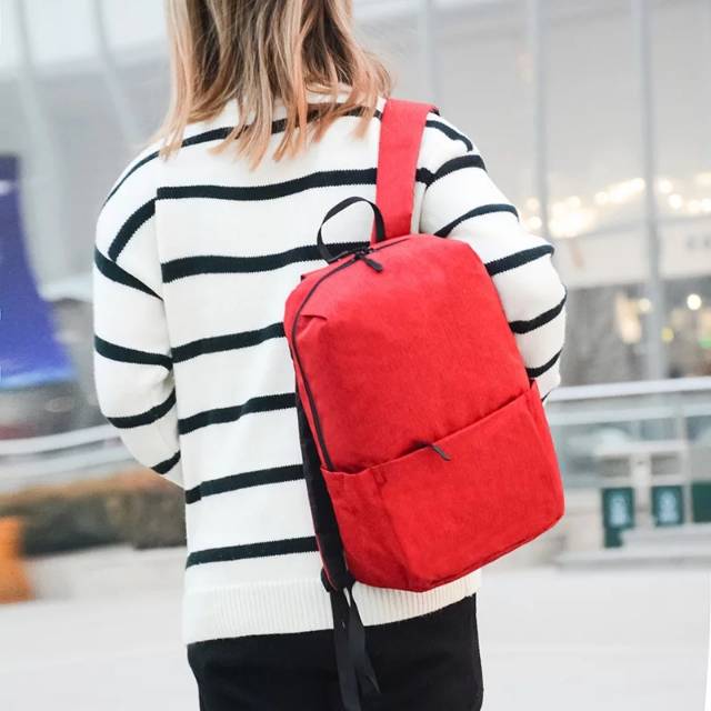 Backpack Sepeda Polo Felix 10 liter Ransel Wanita Kanvas Fashion Tas Sekolah Siswa untuk Remaja Perempuan Ransel Wanita Warna Polos Kualitas Tas Buku Travel Santai