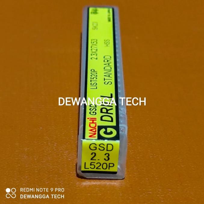 Nachi 2.3mm G drill mata bor besi 2 . 3 mm coating mata bor stainless dewang44 Diminati Banget
