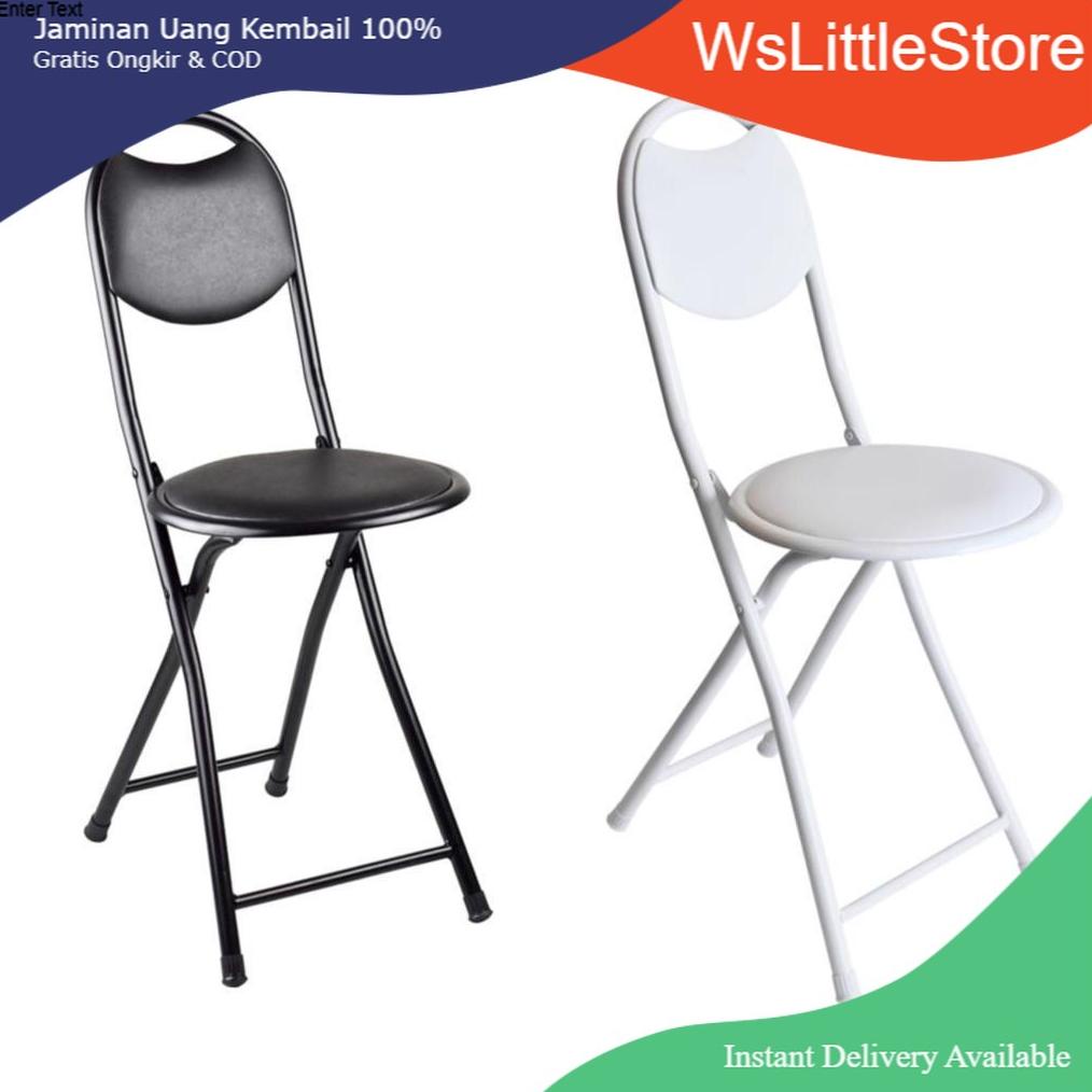 [Jakarta] Ori Krisbow Kursi Lipat Besi Ringan Kuat Up To 100 Kg Folding Chair Travel Kursi Sholat .,