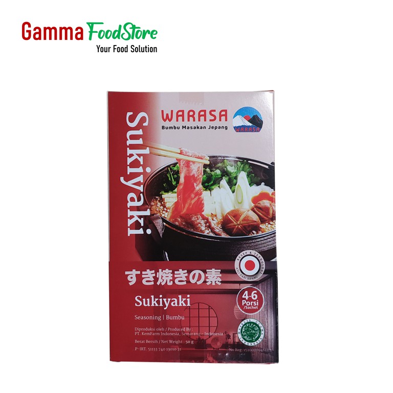 

Warasa Sukiyaki 50 gr 100% Halal No MSG