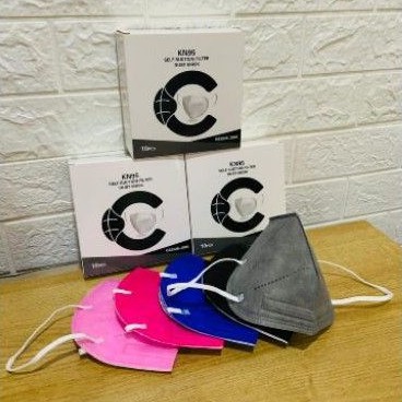masker kn95 n95 warna campur box isi 10 murah original medis 5 ply