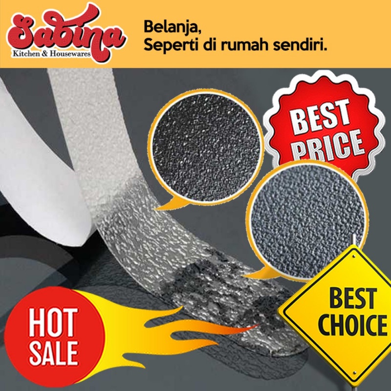 Stiker Anti Slip 6PCS Lantai Kamar Mandi Dapur Shower Strips Trustpoud