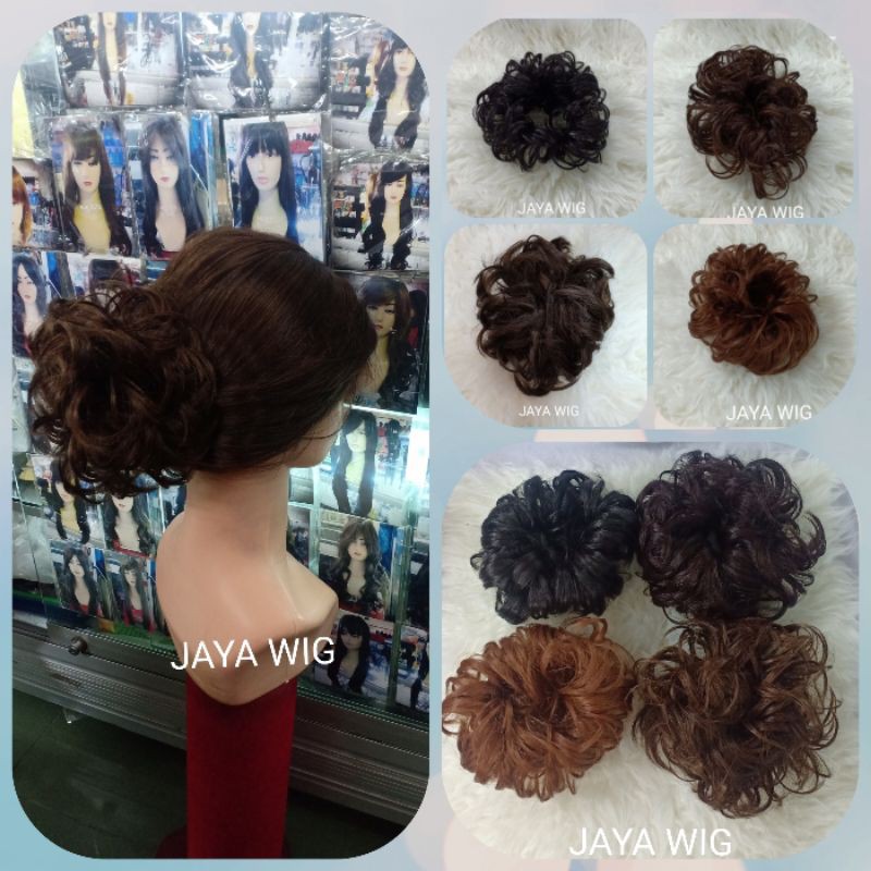 Karet Wig / Penambah Volume Rambut Model Ikat Rambut