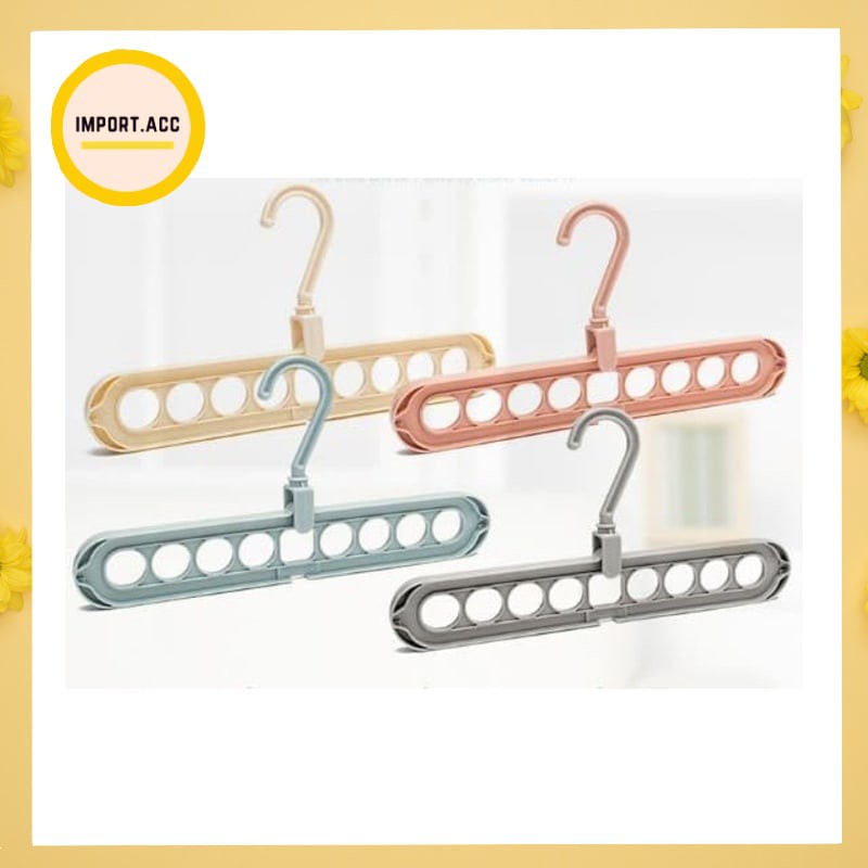 Magic Hanger Instan Gantungan Baju Lemari Pakaian Wonder Hanger 9 in 1 Ajaib [import.acc]