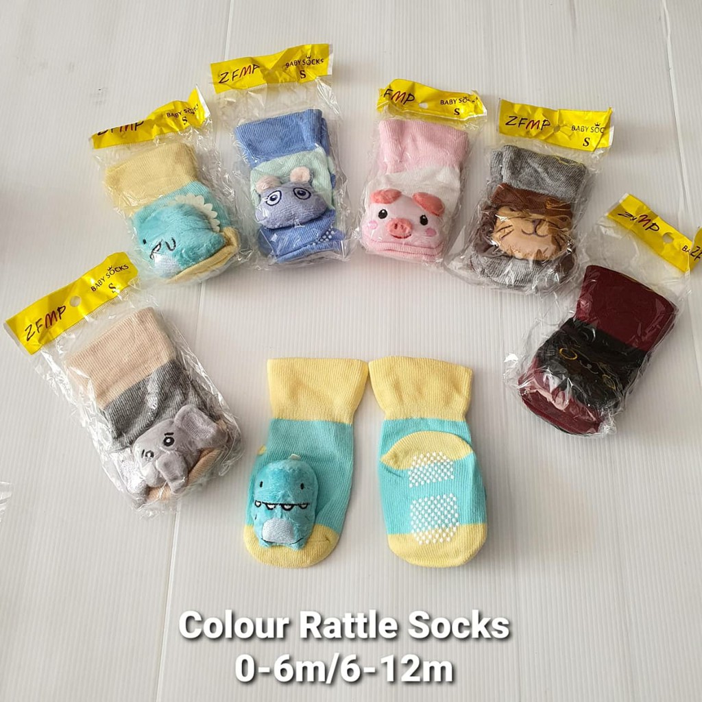 Colour Rattle Socks/ Kaos Kaki Bayi