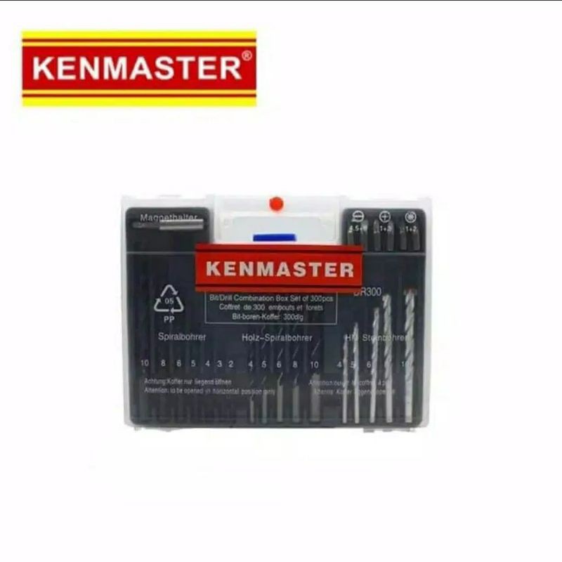 Kenmaster, 603R Mesin Bor 10mm Bolak Balik + Mata Bor Set Fischer Kenmaster