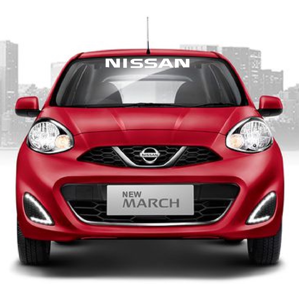 sticker kaca depan mobil nissan