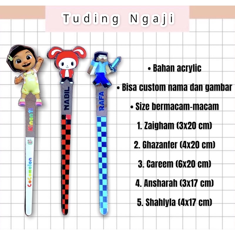 

TUDING NGAJI ACRYLIC CUSTOM