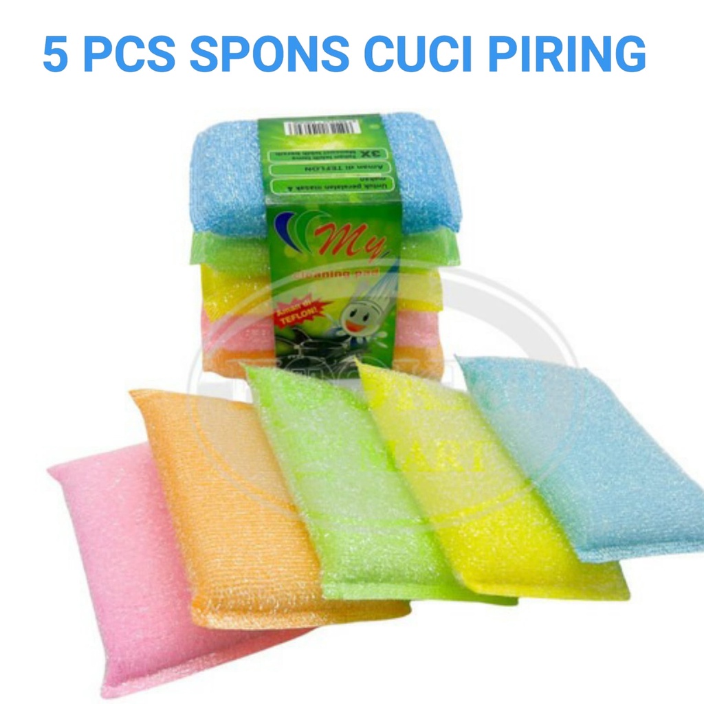 (BC) SPONS SABUT CUCI PIRING WARNA WARNI - Bayi Online Shop