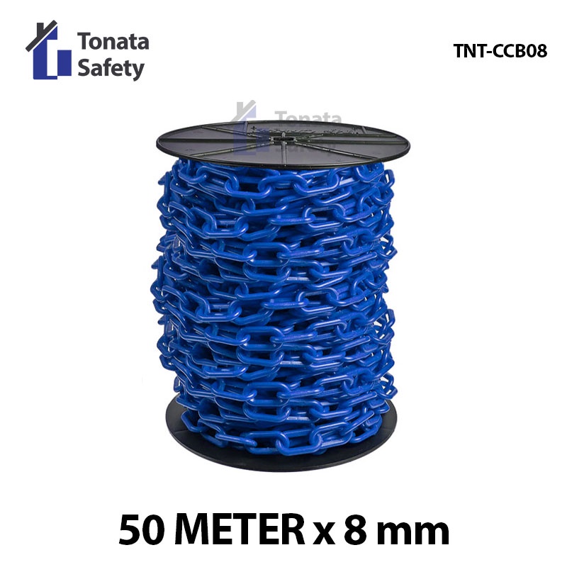 Plastic Chain / Cone Chain 8 mm x 50 m / Biru