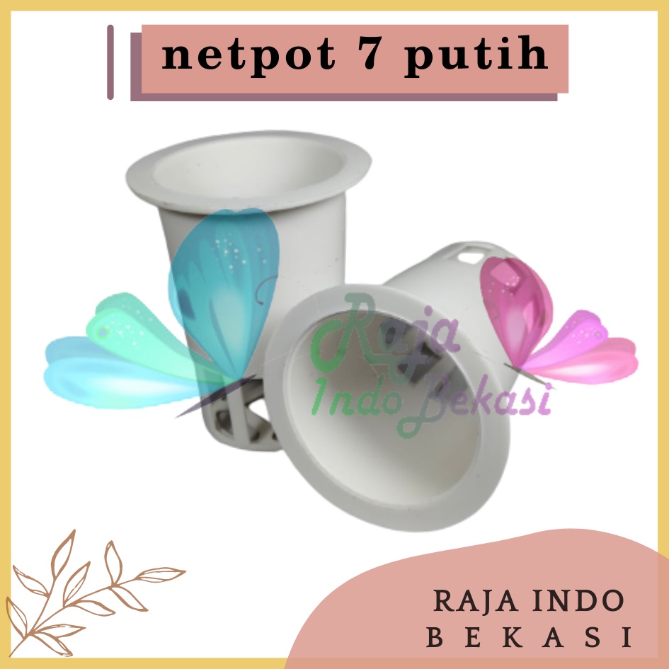 Netpot 7cm Tinggi Putih Diameter 5cm Tebal - Netpot 7 Cm Hidroponik Grosir Murah