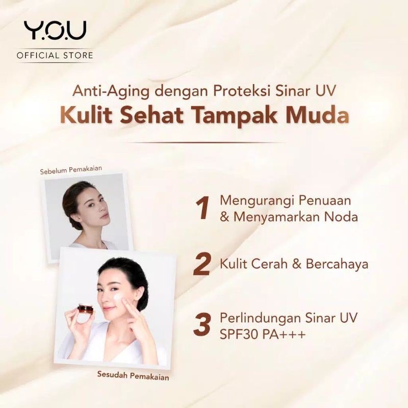 Kosmetik You Golden Age Illuminating Day Cream / Krim Wajah Siang