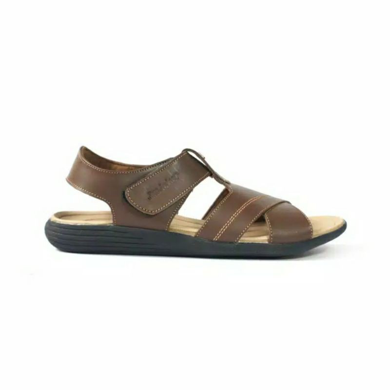 Sepatu Sandal Kulit Pria Jim Joker Original Aion 4S Brown