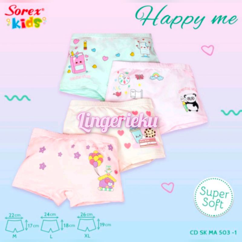 Celana Dalam Anak Perempuan Tipe Boxer Sorex 501