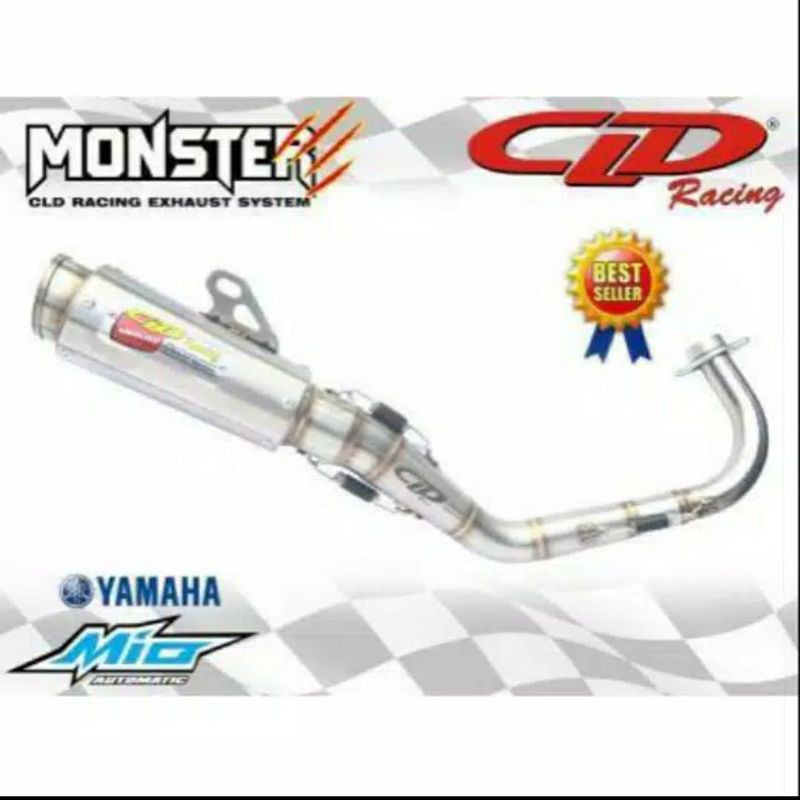 Knalpot Cld racing Mio J,Mio125,X-Ride,SoulGT type Monster Race
