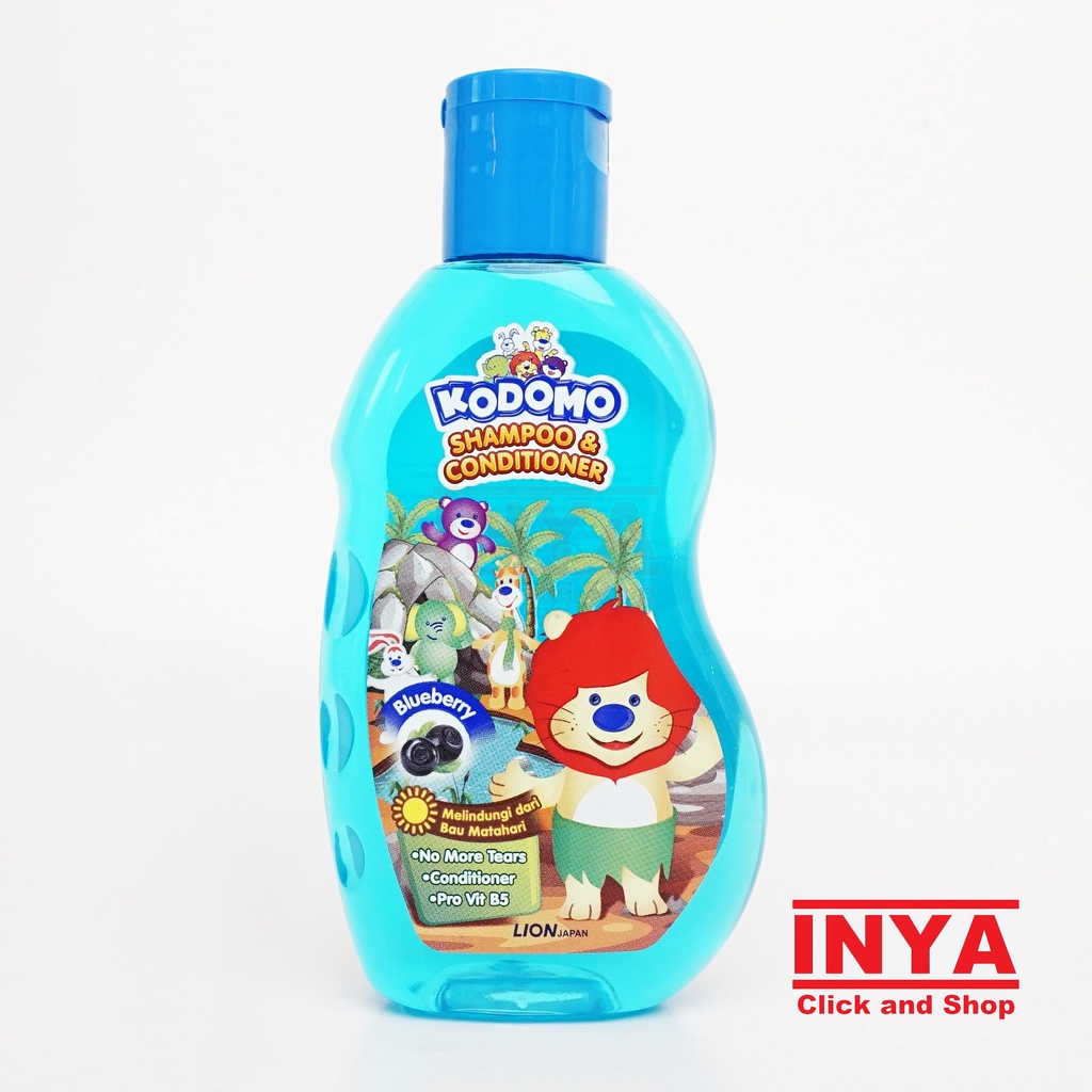 KODOMO SHAMPOO &amp; CONDITIONER BLUEBERRY 200ml - Shampo Bayi - Baby &amp; Kids