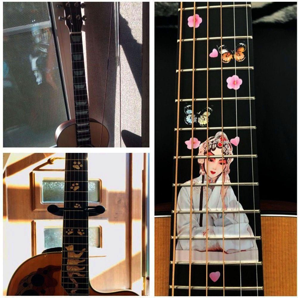 Suyo Fretboard Stiker 22gaya Bagian Gitar Elektrik Yang Indah Cross Inlay Decals