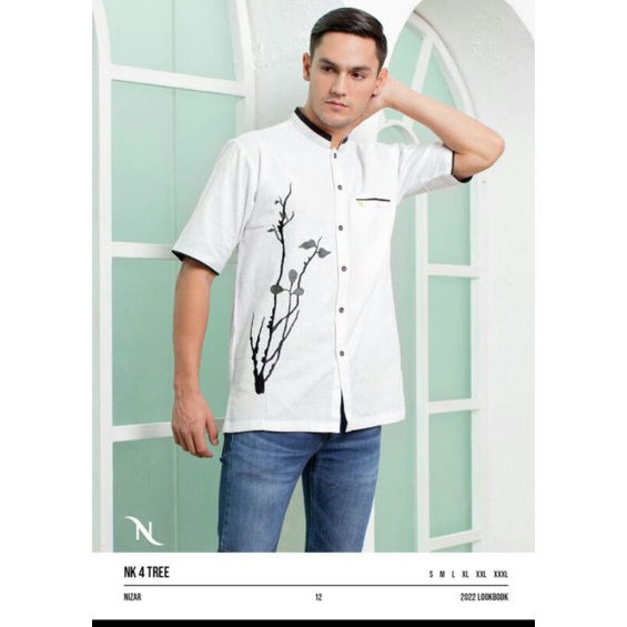 JUMBO Baju Koko NIZAR Bordir NK Tree REGULER