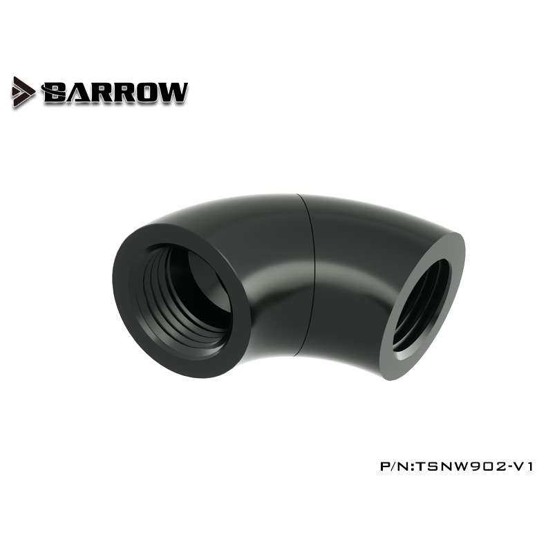 BARROW TSNW902-V1 90 Snake Rotary Adapter M-M Black